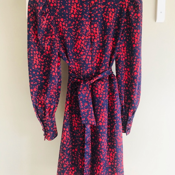 FiveSeventyFive - Floral Satin Wrap Dress - Picture 4 of 9